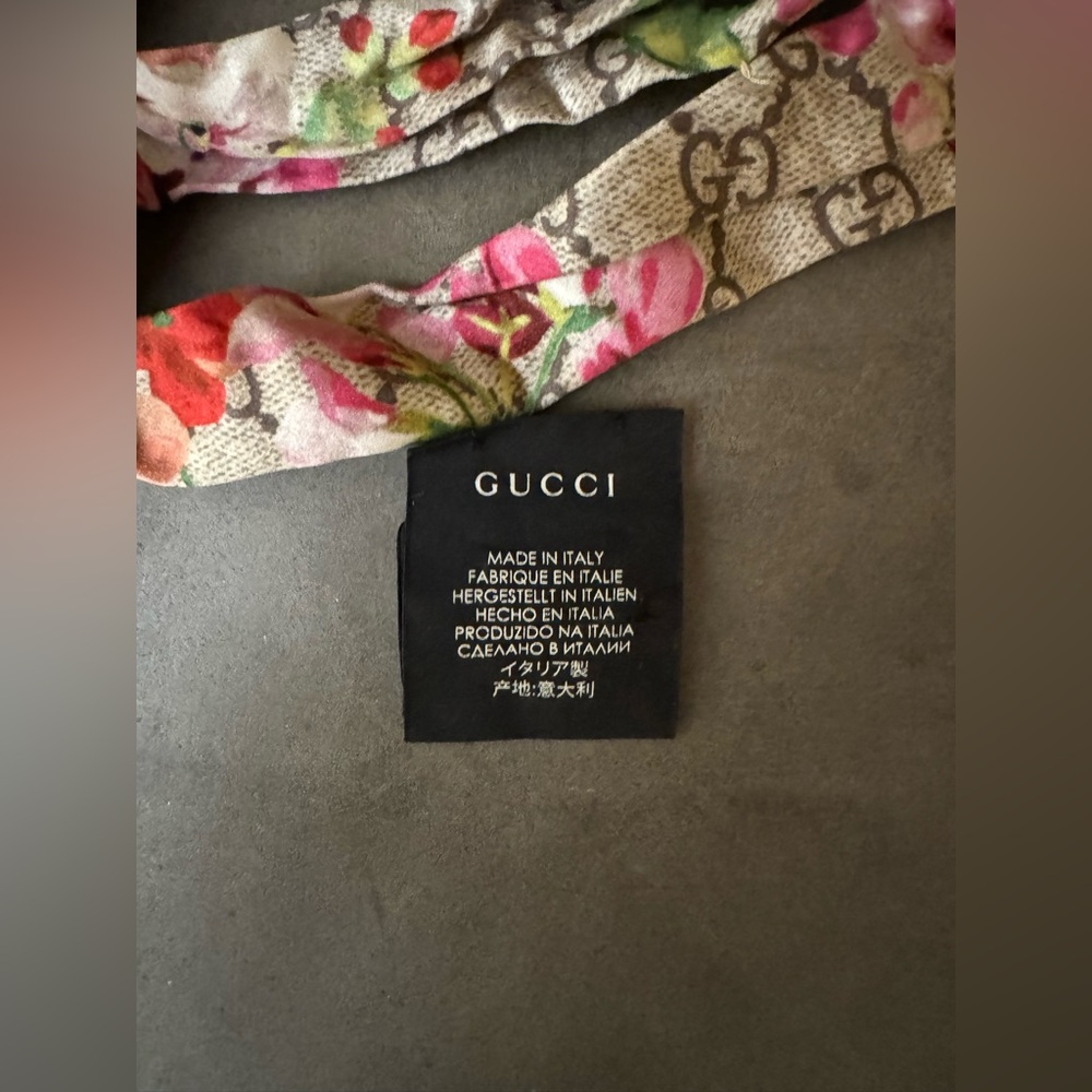 Gucci GG Blooms Monogram Twist Headband - Picture 7 of 7
